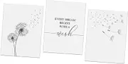Generic 3 Pcs Dandelion Painting Wall Art Home Decor Wall Picture Dandelion Homewares