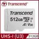 Transcend 創見 512GB USD300S microSDXC UHS-I U3(V30/A1)記憶卡,附轉卡