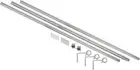 Umbra Cappa 1" Curtain Rod 66-120", Polished Silver