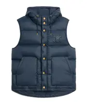 oversized sleeveless down jacket in lightweight nylon FR34,FR36,FR38 Navy