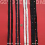 Black & Beige Cotton Hook and Eye Loop Tape # 002