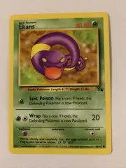 Ekans - 46/62Fossil Set - Common Pokemon Card - Vintage WotC - NM/MINT