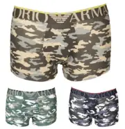 EMPORIO ARMANI men's boxer shorts exposed elastic underwear article 111389 3R509