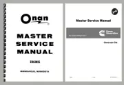 Onan Gas Diesel ENGINE MASTER SERVICE MANUAL and GENERATOR MASTER SERVICE MANUAL