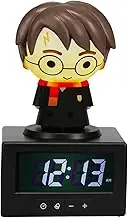 Paladone Harry Potter Digital Alarm Clock, Press Harry Potter for a Glowing Lamp or Night Light, Room Decor and Officially Licensed Merchandise