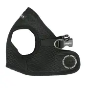 Puppia Soft Polyester Adjustable Dog Vest Harness Black XS