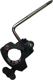 Electronic Drum Stand Clamp with L-Bar,Drum Rack Mounting Clamp,Drum Rack Tube Clip Holder Bracket for Electronic Drum Kit,Drum Frame Assembly,Retaining Clip,Electric Drum Accessory Frames