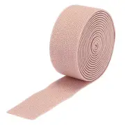 Twill Wide Elastic Band 1.2" Flat 2 Yard Pale Pink for Sewing