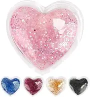 Gogogmee Gel Eye Pads Heart Shape for Puffy Eyes Dark Circles Reusable Cooling Heating Therapy for Women Girls