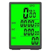 Bicycle Computer Wireless Waterproof Drop-resistant Speedometer W LCD Backlight