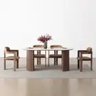 Reitz (set A) Oval Dining Table 180cm with Dining Chair One Set 4 chairs/ 6 c...