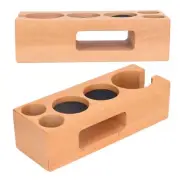 Wood Coffee Filter Tamper Holder Multifunction Wooden Coffee Tamper Mat For 2