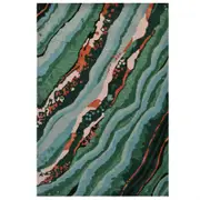 Modern Designer Wool & Viscose Rug-Textures 6401-Multi-110x160cm