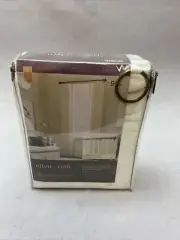 allen + roth 84-in Taupe Light Filtering Back Tab Single Curtain Panel #3728136