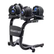 NNEDPE 48KG Powertrain Adjustable Dumbbell Set With Stand Blue