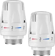 Thermostatic Radiator Head, 3 Pcs TRV M30x1.5 Smart Radiator Thermostat Radiator Valve Replacement Head, Thermostatic Radiator Valve Heating System Temperature Control Heads for Home Office (3)