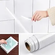 Livelynine Clear Contact Paper Roll for Walls 17.7X472 Inch Kitchen Backsplash Wallpaper Stickers Clear Wall Protector Self Adhesive Contact Paper Classroom Desk Covering Removable Vinyl Stick Paper