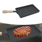 Cast Iron Griddle Omelette Pan Ergonomic Kitchen Cookware Steak Pan for Rvs
