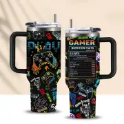 Gamer Gifts for Teens Boys Insulated Travel Gaming Cup Tumbler with Handle 40...