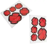 HEALEEP 5pcs Cute Car Stickers Decals Scratch Protector for Car Hood Tank Bumper Adaptable Fit Durable Material Versatile Use Conceal Scratches