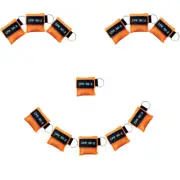 1000PCS CPR Mask Trasparent Imprinted Orange CPR Nylon CPR Keychain Pouch