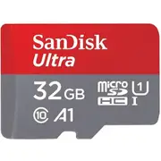 SanDisk Ultra microSDHC Memory Card - 32GB Class 10 - U1 - A1 - Read up to 120MB/s - Best Choice for Smartphones & Tablets [SDSQUA4-032G-GN6MN]