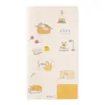 日本 MIDORI《2023 POCKET DIARY 手帳 - 小貓咪》SLIM 月間 ｜明進文房具