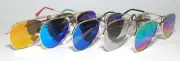 KIDS AVIATOR MIRROR Sunglasses Gold Metal Frame COOL SMOOTH 100 UV K-003