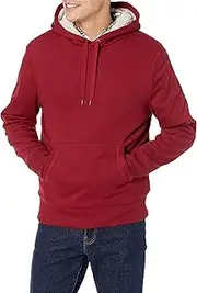 [Amazon Essentials] Men's Sherpa Lined Pullover Hoodie Sweatshirt
