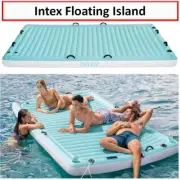 Intex Floating Island Mattress Water Lounge Inflatable Large Adult Matress Mat