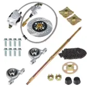 Go Kart Rear Live Axle Kit, Brake assembly,sprocket & Hub, Chain,Hub Drift Trike