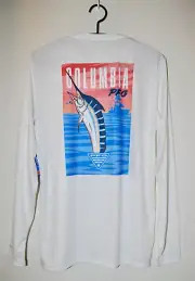 NWT Columbia PFG Mens White Terminal Tackle Swordfish Wicking LS Shirt L XL XXL