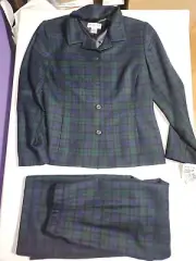 Pendleton Skirt Suit Size 10 Petite NWT Tartan Plaid Wool Set