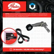 Drive Belt Kit fits MINI CONVERTIBLE COOPER R57 1.6 08 to 11 Set Gates Quality