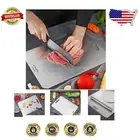 Versatile 18.11" x 11.81" Kitchen Cutting Board - Easy Cleanup & Knife-Friendly