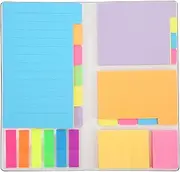 Sticky Notes Set Assorted Sizes, Divider Self Stick Notes Pads Bundle for Planner Notes Tabs, Colorful Sticky Notes Pack for Journaling Textbook Calendar, School Office Supplies