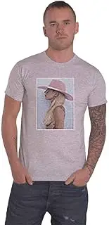 [Rock Off officially licensed products] Lady Gaga T Shirt Pink Hat Logo Official Unisex Grey XXL