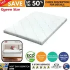 Memory Foam Mattress Topper Queen Size Cool Gel Bed Bamboo Cover Motion Control