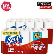 New Scott Paper Towels Choose-A-Sheet 30 Double= 60 Regular 108 Sheets Per Roll