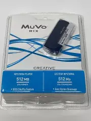 Creative Zen MuVo Mix 512MB USB WMA MP3 AAA Battery Powered Media Player - Blue.