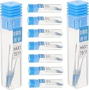GARIOUANS 10 Sets Professional Sewing Machine Needles Flat Car Needles for Embroidery Machine Sewing Accessories