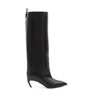 The Attico Lea Pointed-Toe Knee-High Boots 36,37,38.5,38,39,40 black