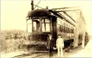 Mahoning River Alliance Oh Railway Postcard Trolley Interurban Tram RPPC Reprint
