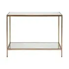 Cafe Lighting & Living Cocktail Mirrored Console (Antique Gold) - Small