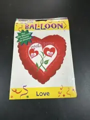 Together Forever 18" Heart Shape Foil Balloon Love Celebration NOS