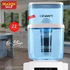 Devanti 22L Water Cooler Dispenser Purifier Filter Bottle Container 6 Stages