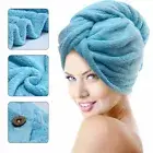 Newest Microfiber Towel Quick Dry Hair Magic Drying Turban Wrap Hat Cap Bath AU