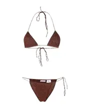 Tie detail two piece bikini S,M White