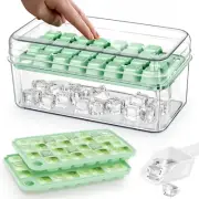 Ice Cube Tray with Lid and Bin – 60 Pcs Ice Trays for Freezer,Easy-Press Release