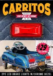 LED BRAKE LIGHTS FOR KIDS PEDAL CAR RIDE ON TOYS (FREE SHIPPING)